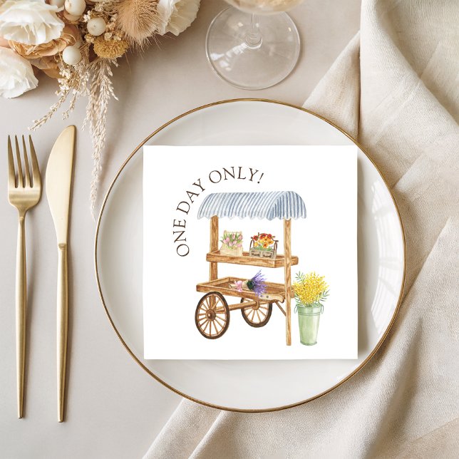 Servilleta De Papel Farmer’s Market Party Napkin (Subido por el creador)