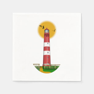 Servilleta De Papel Faro de Amrum Alemania
