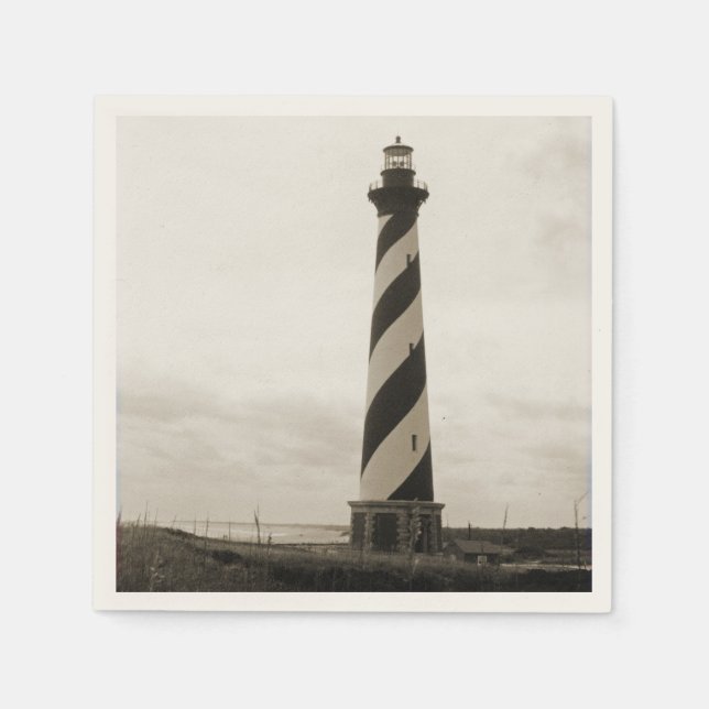 Servilleta De Papel Faro de Cabo Hatteras (Anverso)