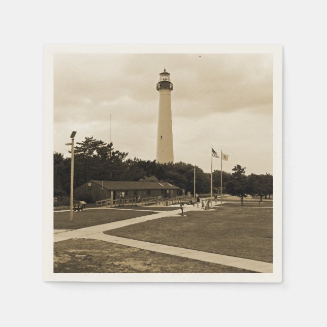 Servilleta De Papel Faro de Cape May (Anverso)