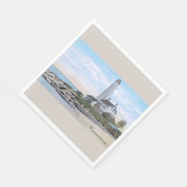 Servilleta De Papel Faro de Connecticut (Esquina)