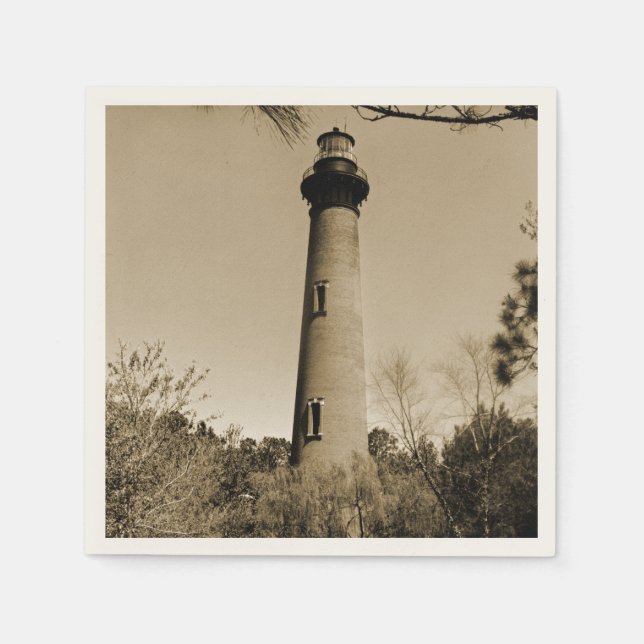 Servilleta De Papel Faro de Currituck (Anverso)