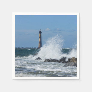 Servilleta De Papel Faro de Morris Island Splash