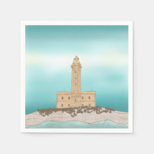 Servilleta De Papel Faro de Vieste Italia