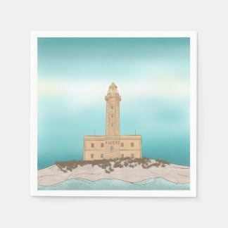 Servilleta De Papel Faro de Vieste Italia