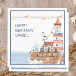 Servilleta De Papel Faro Náutico personalizado