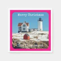 Faro nubble Merry Christmas Family