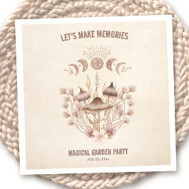 Servilleta De Papel Fase de la luna mágica de cumpleaños Fiesta celest