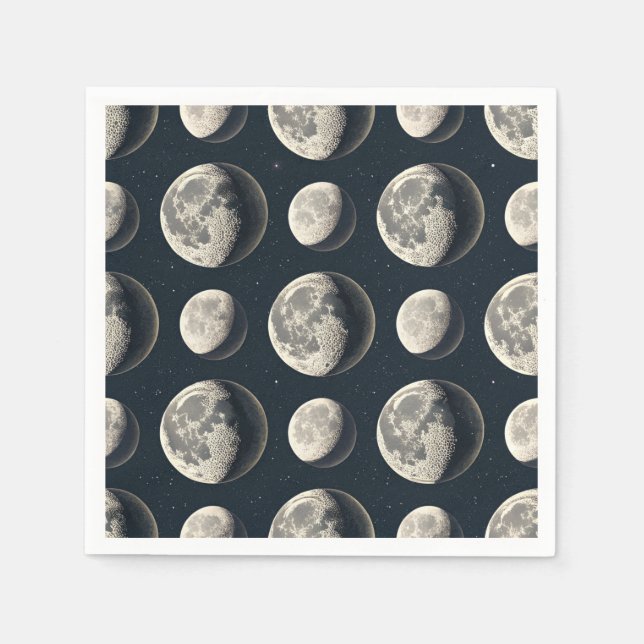 Servilleta De Papel Fase Lunar Celestial (2) (Anverso)