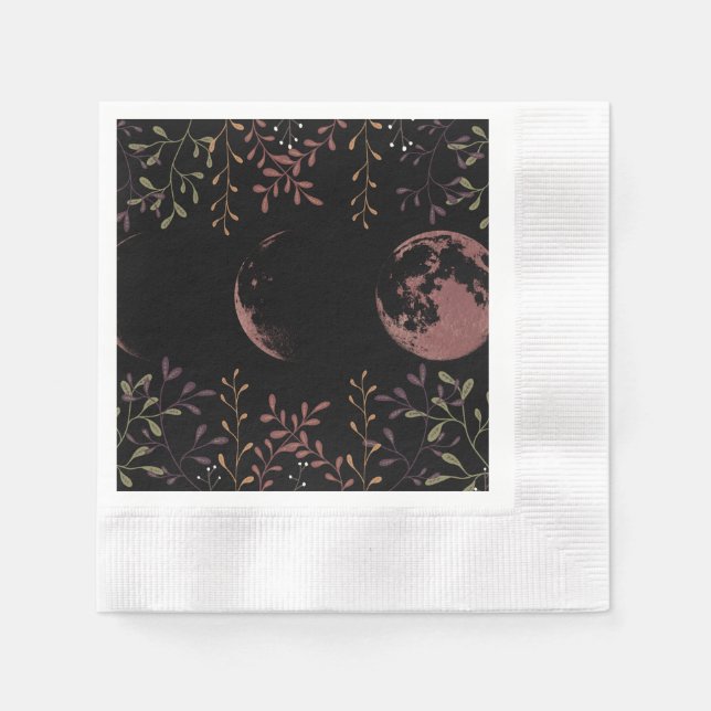 Servilleta De Papel Fases de la Luna Oscura (Anverso)