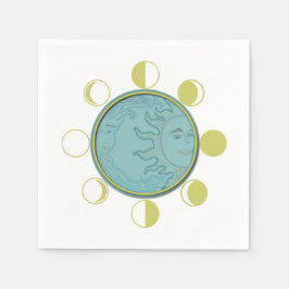 Servilleta De Papel FASES DE MONEDA DE cóctel estándar