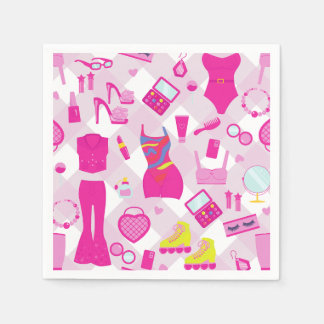 Servilleta De Papel fashion doll clothes vintage 1990s pink gingham