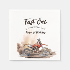 Servilleta De Papel Fast One Little Racer First Birthday