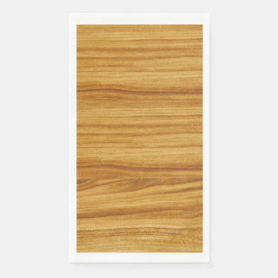 Servilleta De Papel Faux Light Wood Grain Guest Paper Napkin