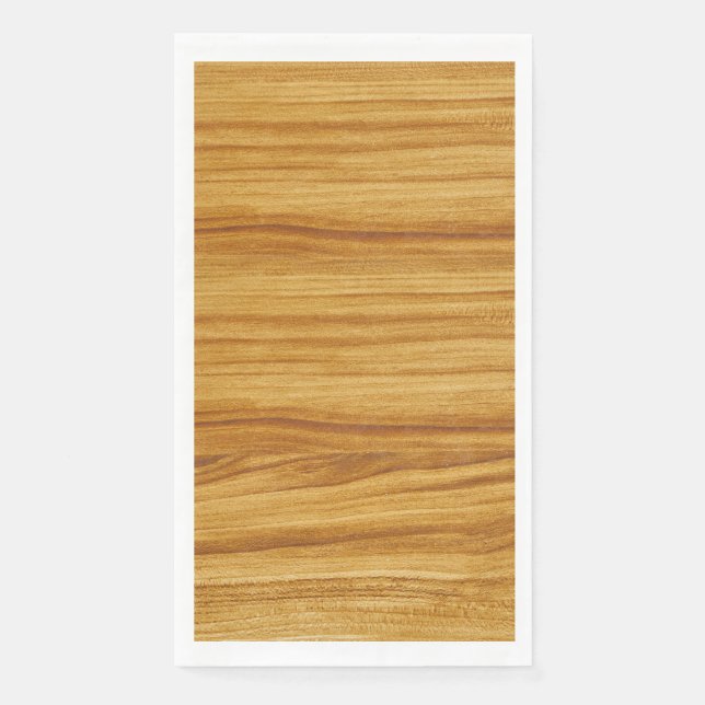 Servilleta De Papel Faux Light Wood Grain Guest Paper Napkin (Anverso)