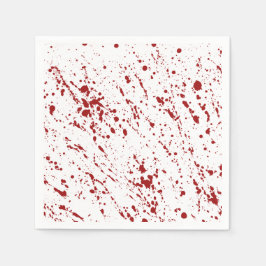 Servilleta De Papel Faux Rojo Spatter Halloween manchado de sangre