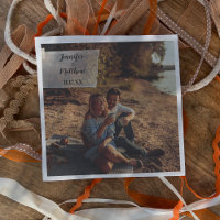Faux Vellum Foto Overlay Custom Wedding
