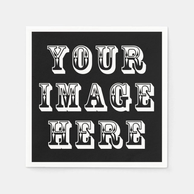 Servilleta De Papel Favor de matrimonio personalizado (Anverso)