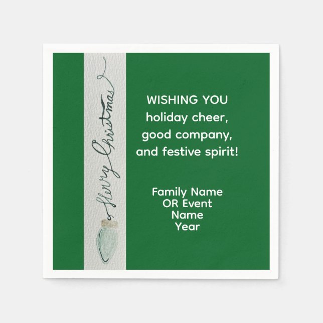 Servilleta De Papel Favor del partido navidad (Anverso)