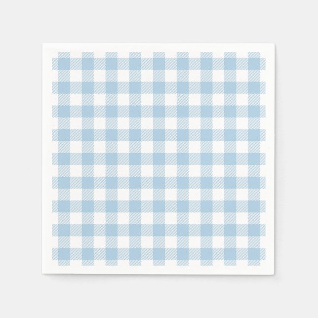 Servilleta De Papel Faye y Lauren Blue Plaid (Anverso)