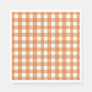 Servilleta De Papel Faye y Lauren Brown Gingham
