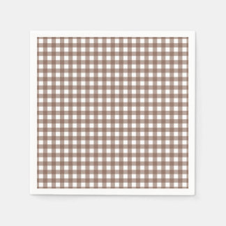 Servilleta De Papel Faye y Lauren Brown Gingham
