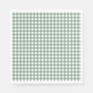 Servilleta De Papel Faye y Lauren Fall Green Gingham