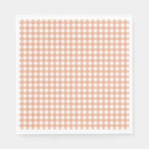 Servilleta De Papel Faye y Lauren Fall Light Brown Gingham