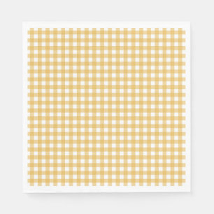 Servilleta De Papel Faye y Lauren Fall Yellow Gingham