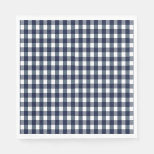 Servilleta De Papel Faye y Lauren Navy Gingham