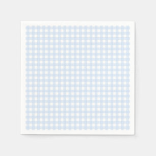 Servilleta De Papel Faye y Lauren Pastel Blue Gingham