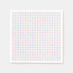 Servilleta De Papel Faye y Lauren Pastel Gingham Multicolor