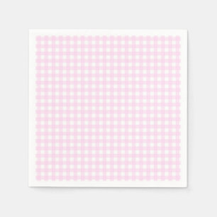 Servilleta De Papel Faye y Lauren Pastel Pink Gingham