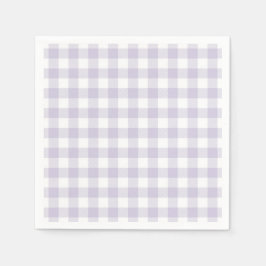 Servilleta De Papel Faye y Lauren Pastel Purple Plaid