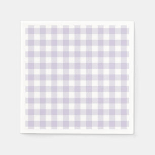 Servilleta De Papel Faye y Lauren Pastel Purple Plaid