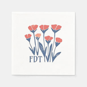 Servilleta De Papel FDT Floral floral flor sutilmente femenina Boho an
