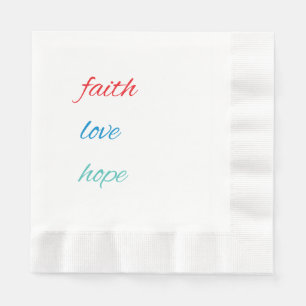 SERVILLETA DE PAPEL FE, AMOR, ESPERANZA