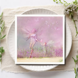 Servilleta De Papel Fe de mariposa rosada y moderna