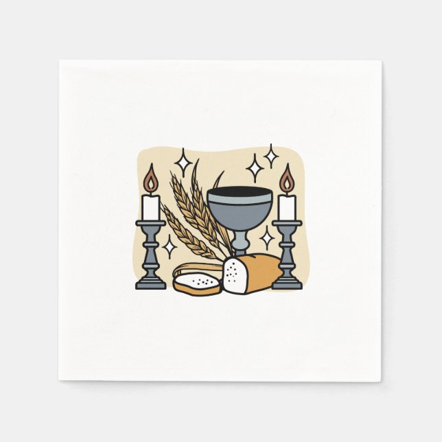 Servilleta De Papel Fe espiritual y gracia - Aumentando el cristianism (Anverso)