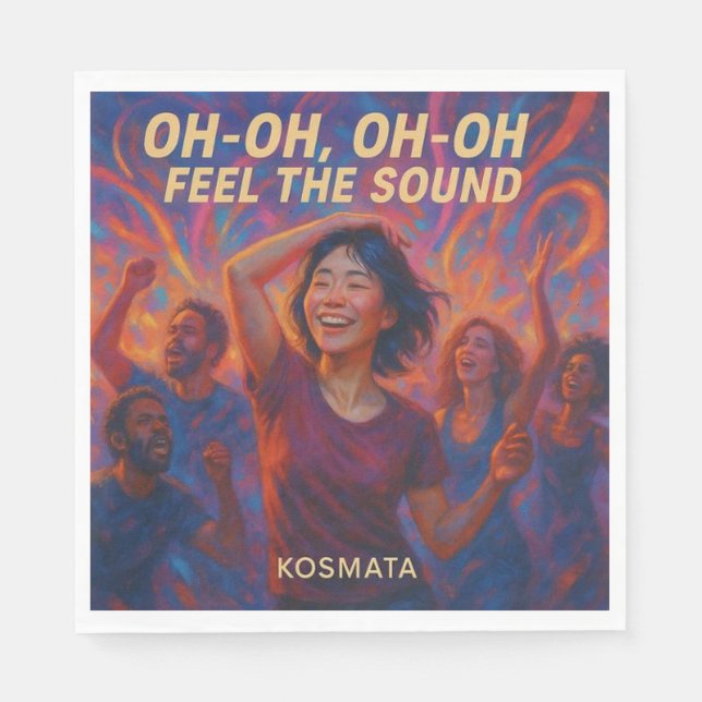 Servilleta De Papel Feel the Sound - Serviette (Anverso)