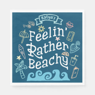 Servilleta De Papel Feelin' bastante con playas añade su verano