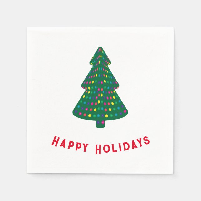 Servilleta De Papel Felices Fiestas (Anverso)