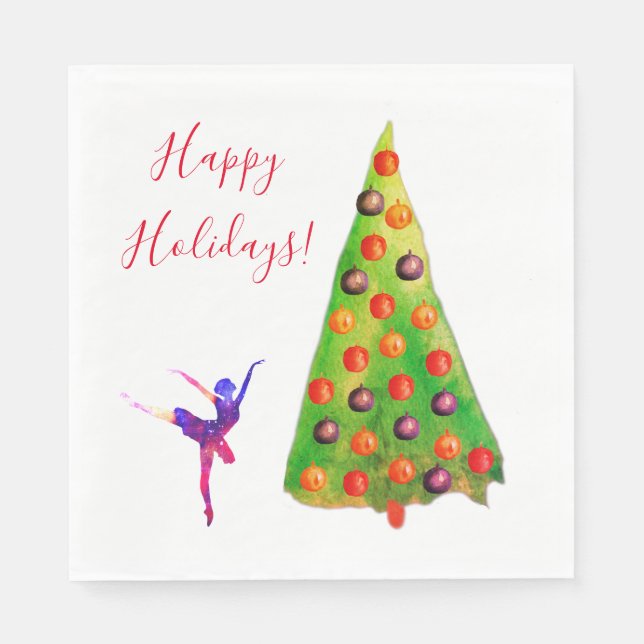 Servilleta De Papel Felices Fiestas (Anverso)