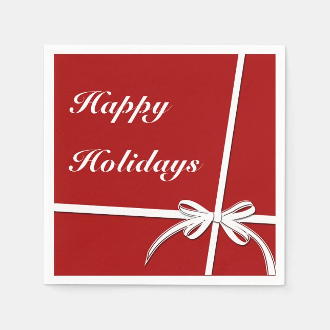 Servilleta De Papel Felices Fiestas (Anverso)