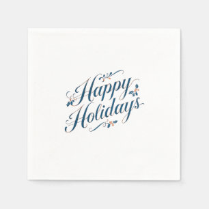 Servilleta De Papel Felices Fiestas Feliz Navidad Familia Año Nuevo