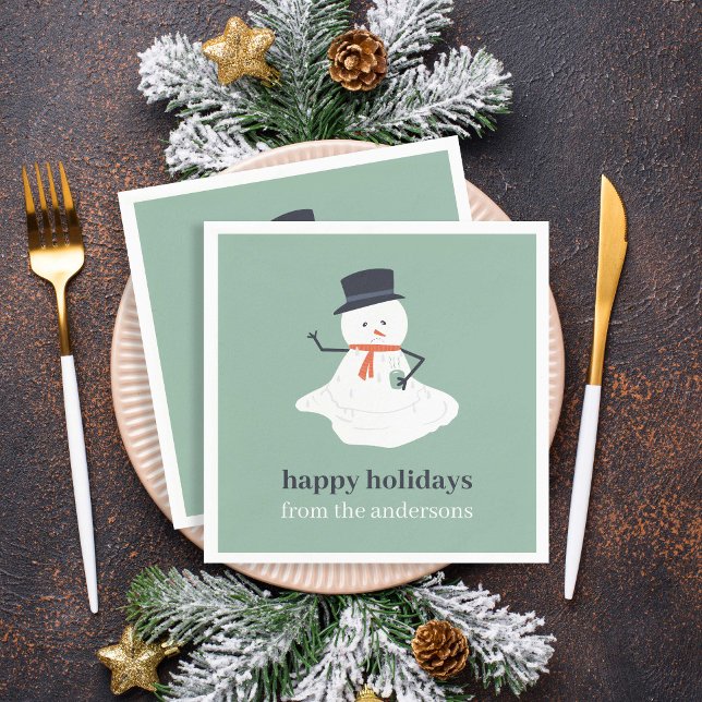Servilleta De Papel Felices fiestas Navidades derritiendo la fiesta de (Subido por el creador)