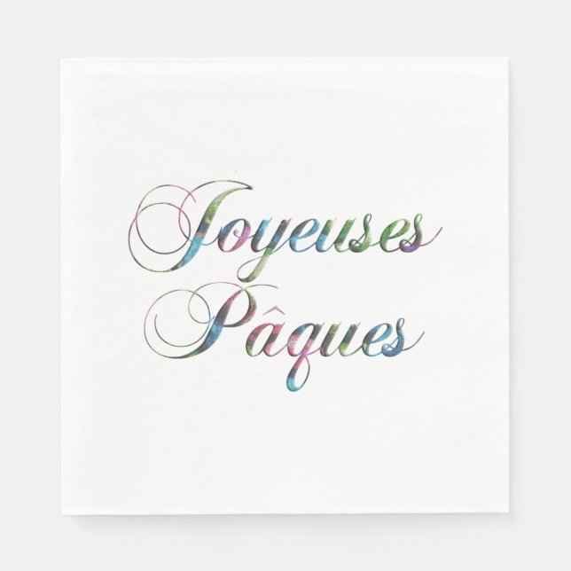 Servilleta De Papel Felices joyas de Pascua (Anverso)