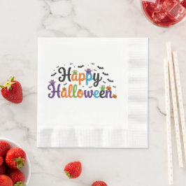 Servilleta De Papel Felices Monstruos de Halloween