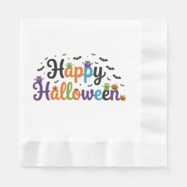 Servilleta De Papel Felices Monstruos de Halloween