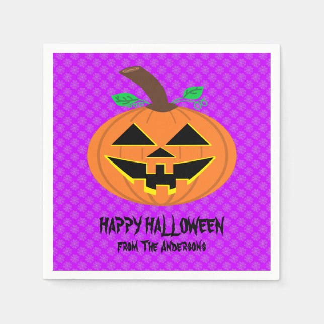 Servilleta De Papel Felices Napkins Halloween (Anverso)
